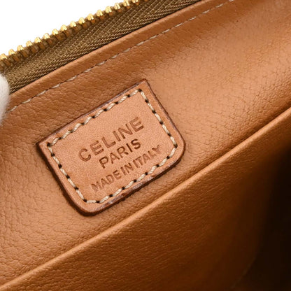 Celine Brown Macadam Clutch Bag