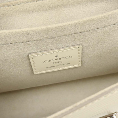 Louis Vuitton White Epi Pochette Montaigne Handbag M5929J