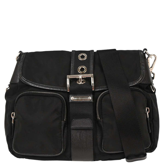 Prada Black Nylon Shoulder Bag