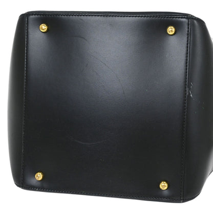Cartier Black Leather Panthere 2way Shoulder Tote Handbag