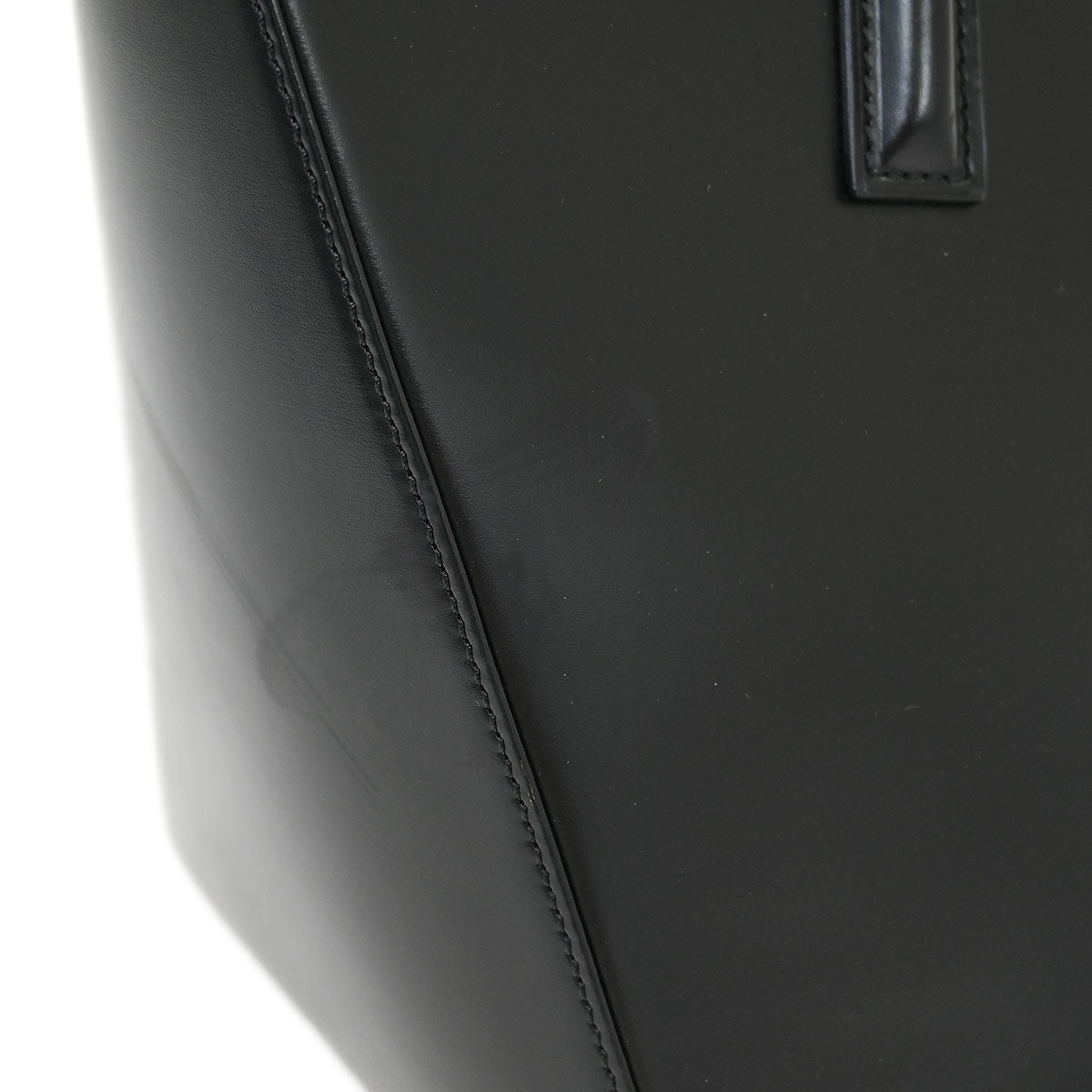 Cartier Black Leather Panthere 2way Shoulder Tote Handbag