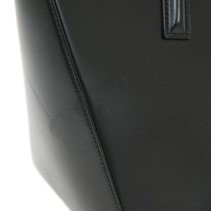 Cartier Black Leather Panthere 2way Shoulder Tote Handbag