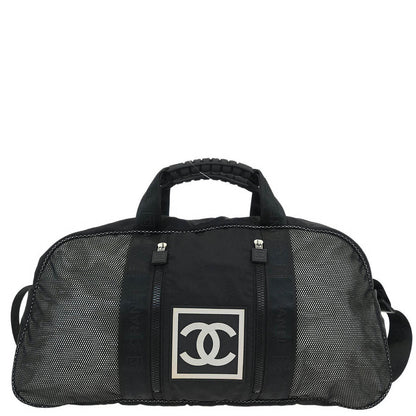 Chanel Black Nylon Sport Line Gym Bag