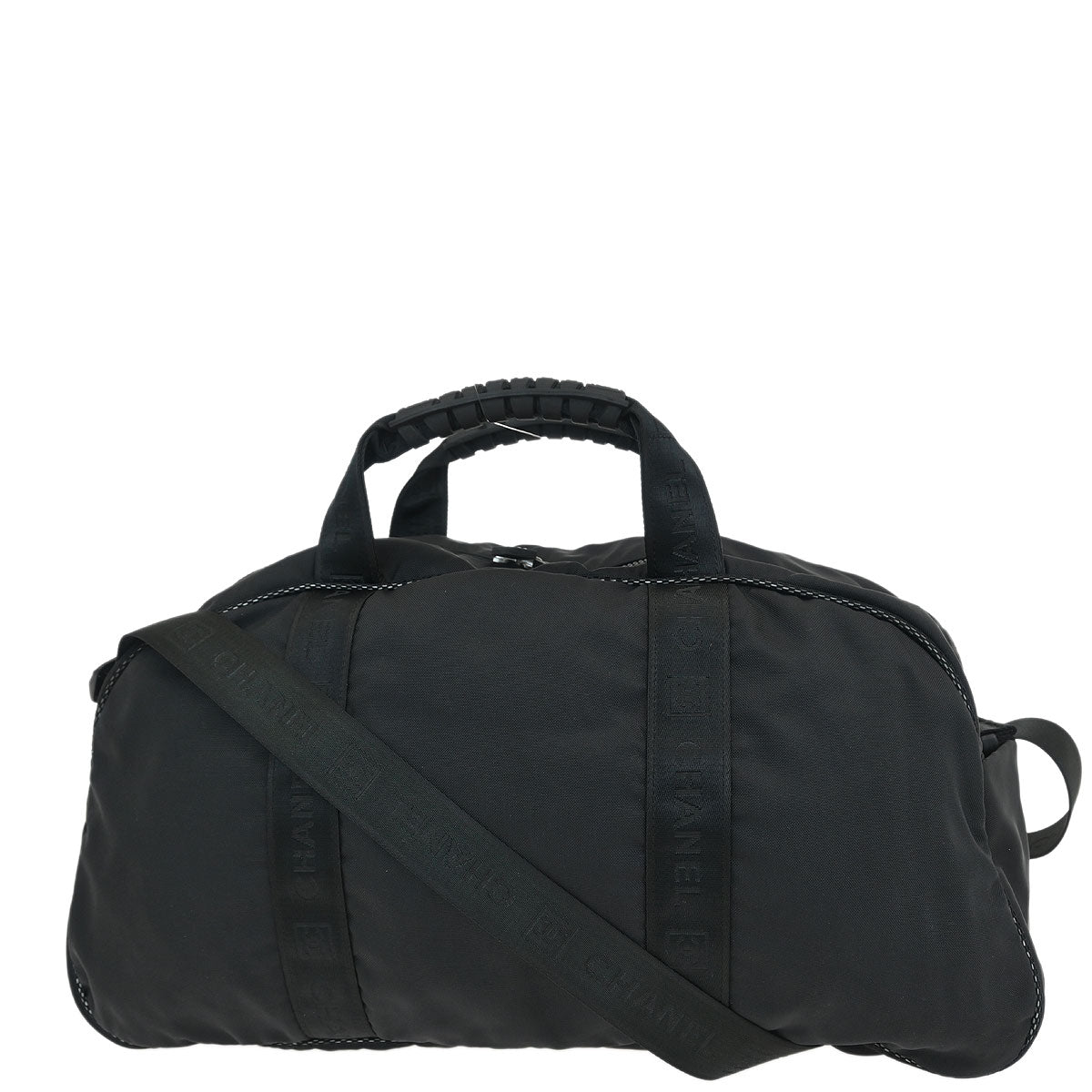 Chanel Black Nylon Sport Line Gym Bag