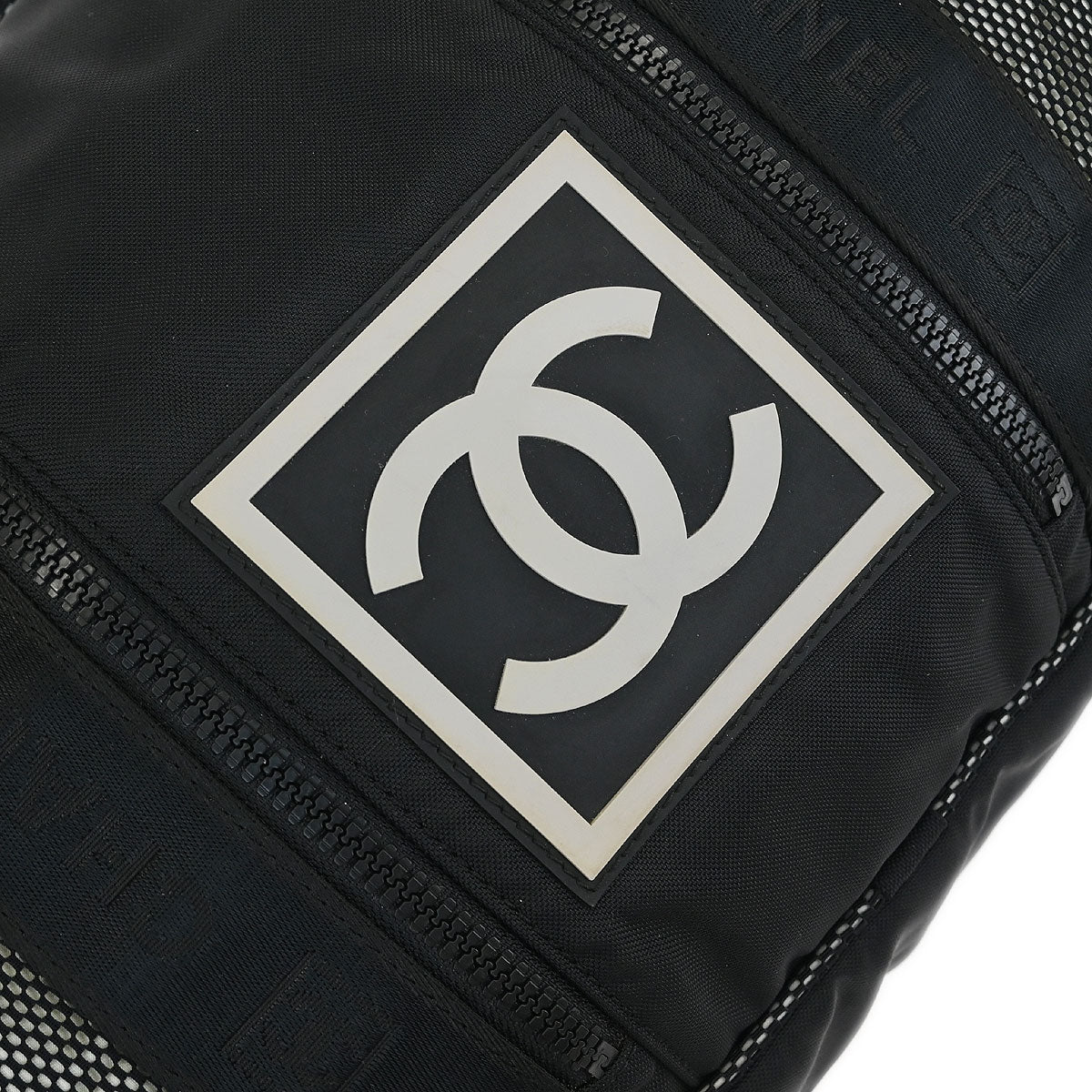 Chanel Black Nylon Sport Line Gym Bag
