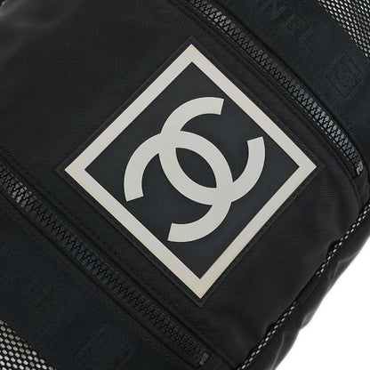 Chanel Black Nylon Sport Line Gym Bag