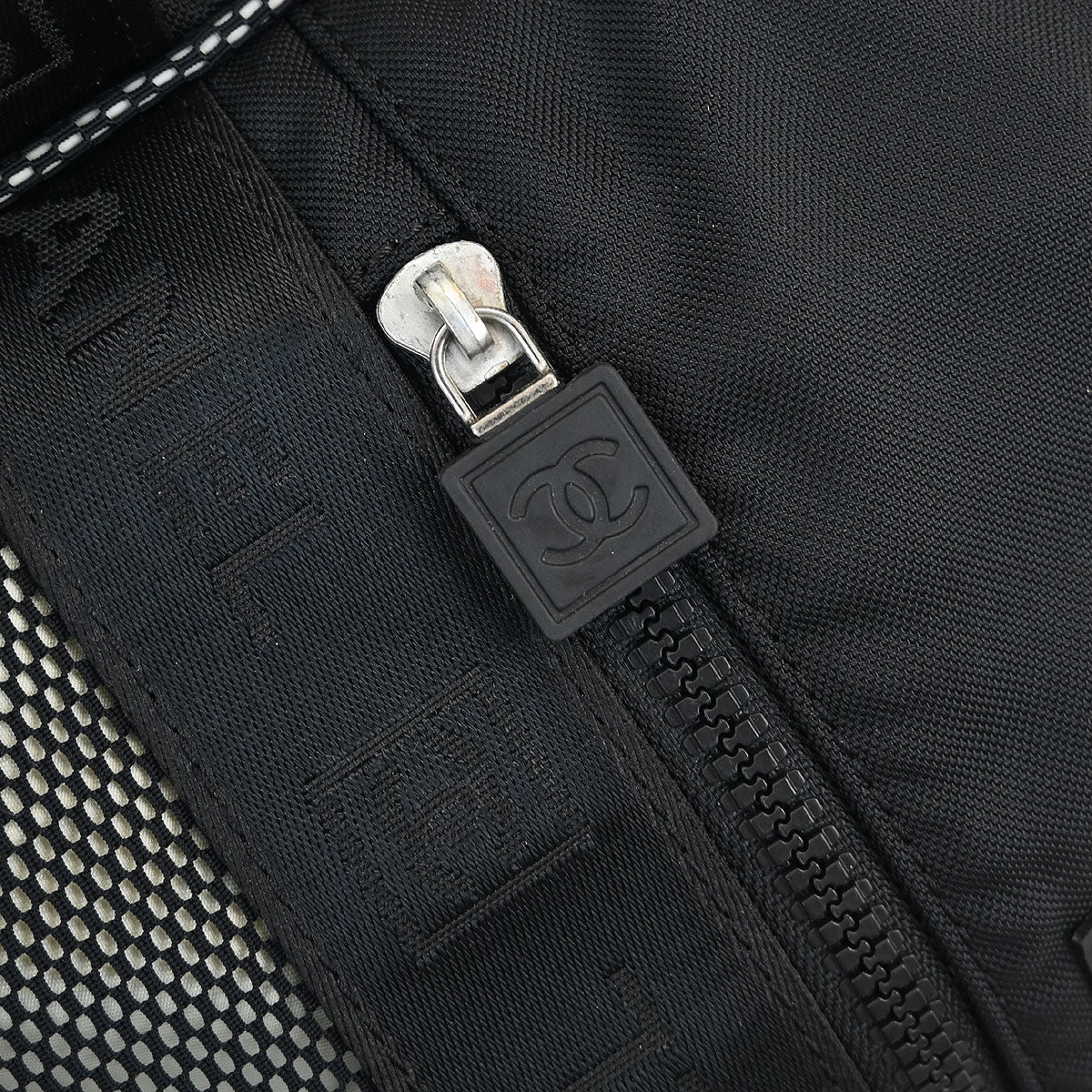 Chanel Black Nylon Sport Line Gym Bag