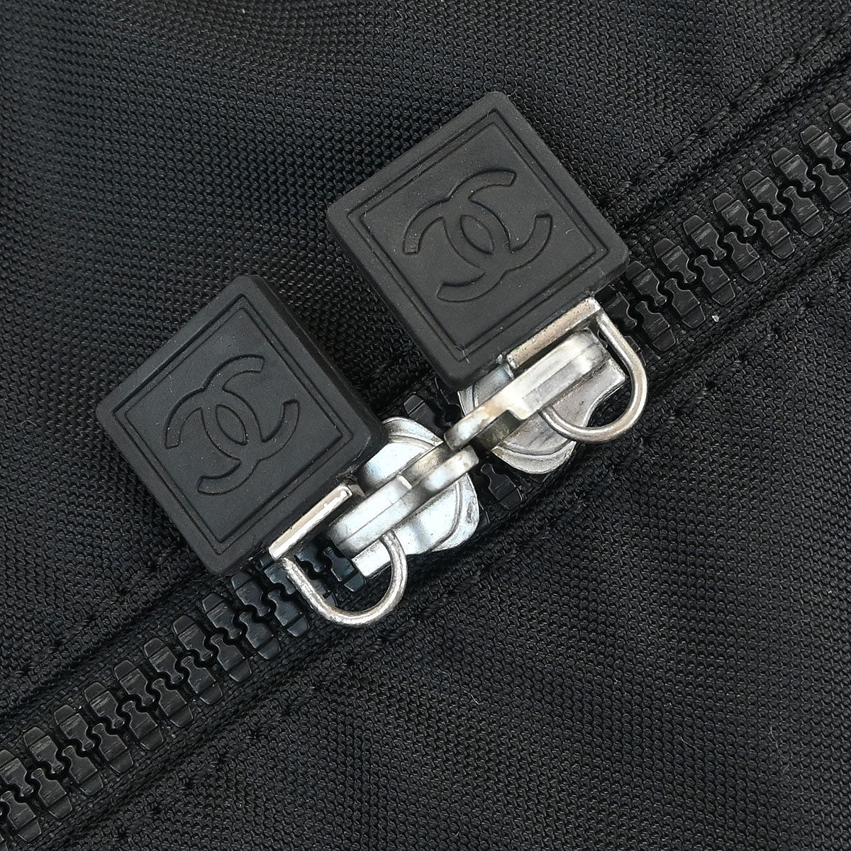 Chanel Black Nylon Sport Line Gym Bag