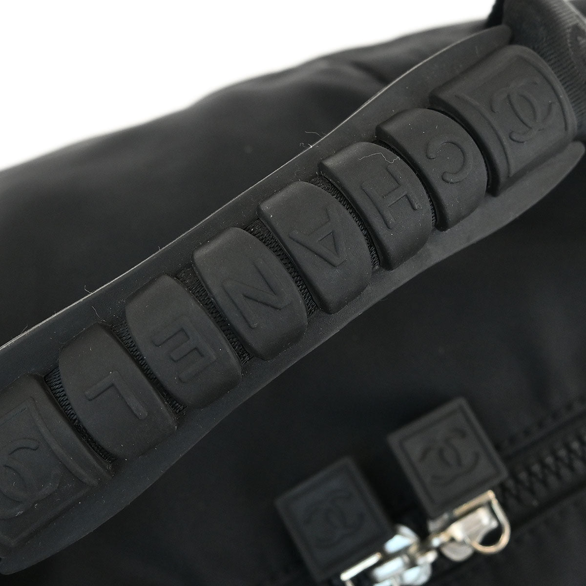 Chanel Black Nylon Sport Line Gym Bag