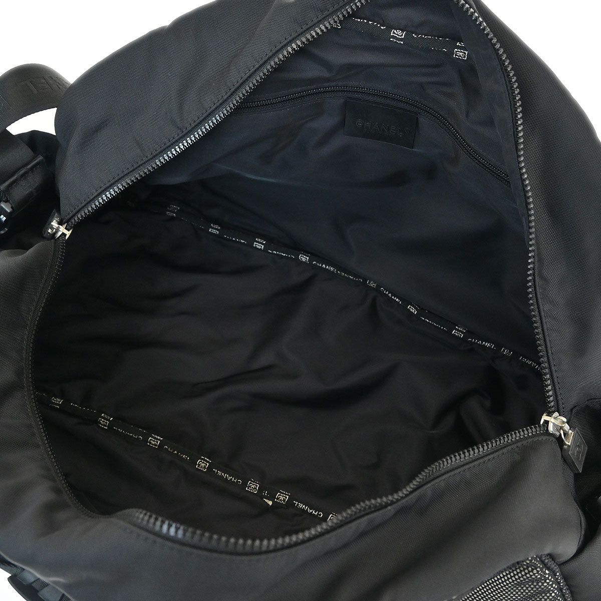 Chanel Black Nylon Sport Line Gym Bag