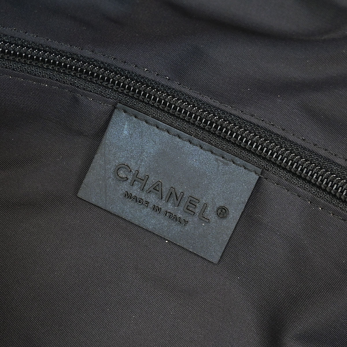 Chanel Black Nylon Sport Line Gym Bag