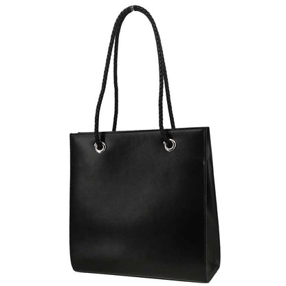 Cartier Black Leather Panthere Tote Handbag