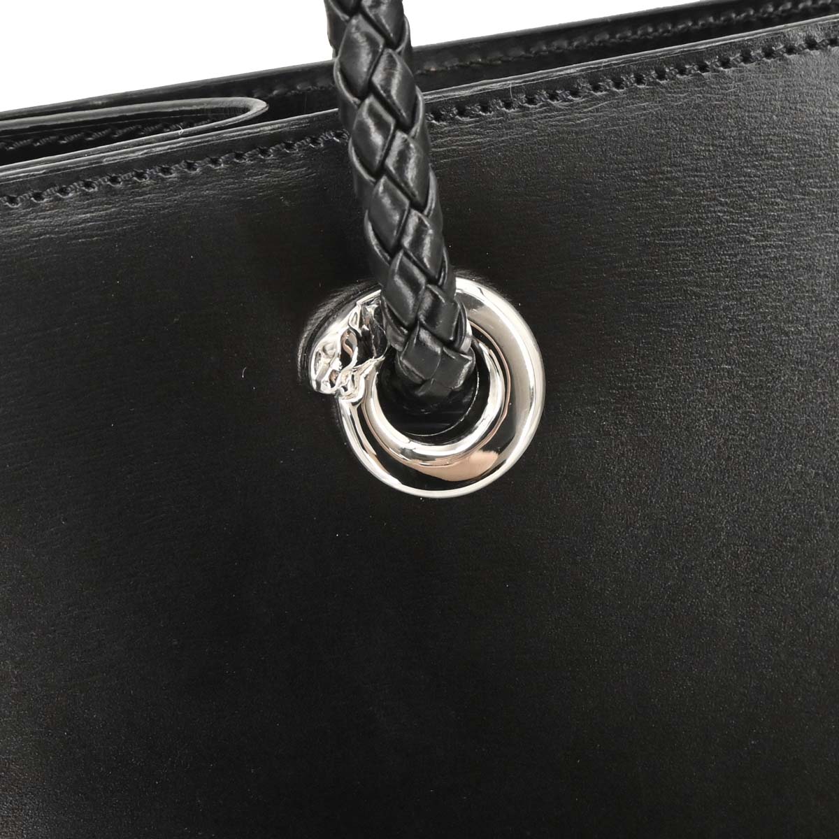 Cartier Black Leather Panthere Tote Handbag