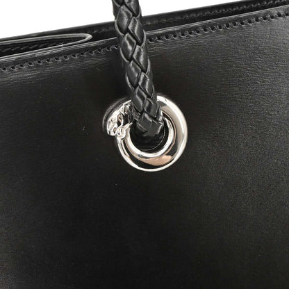 Cartier Black Leather Panthere Tote Handbag