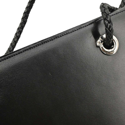 Cartier Black Leather Panthere Tote Handbag