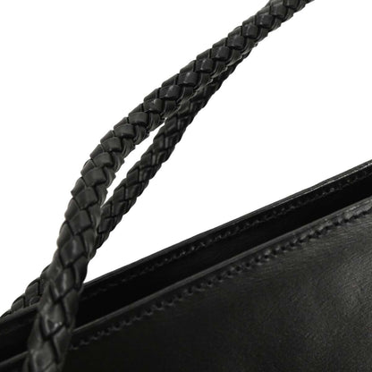 Cartier Black Leather Panthere Tote Handbag