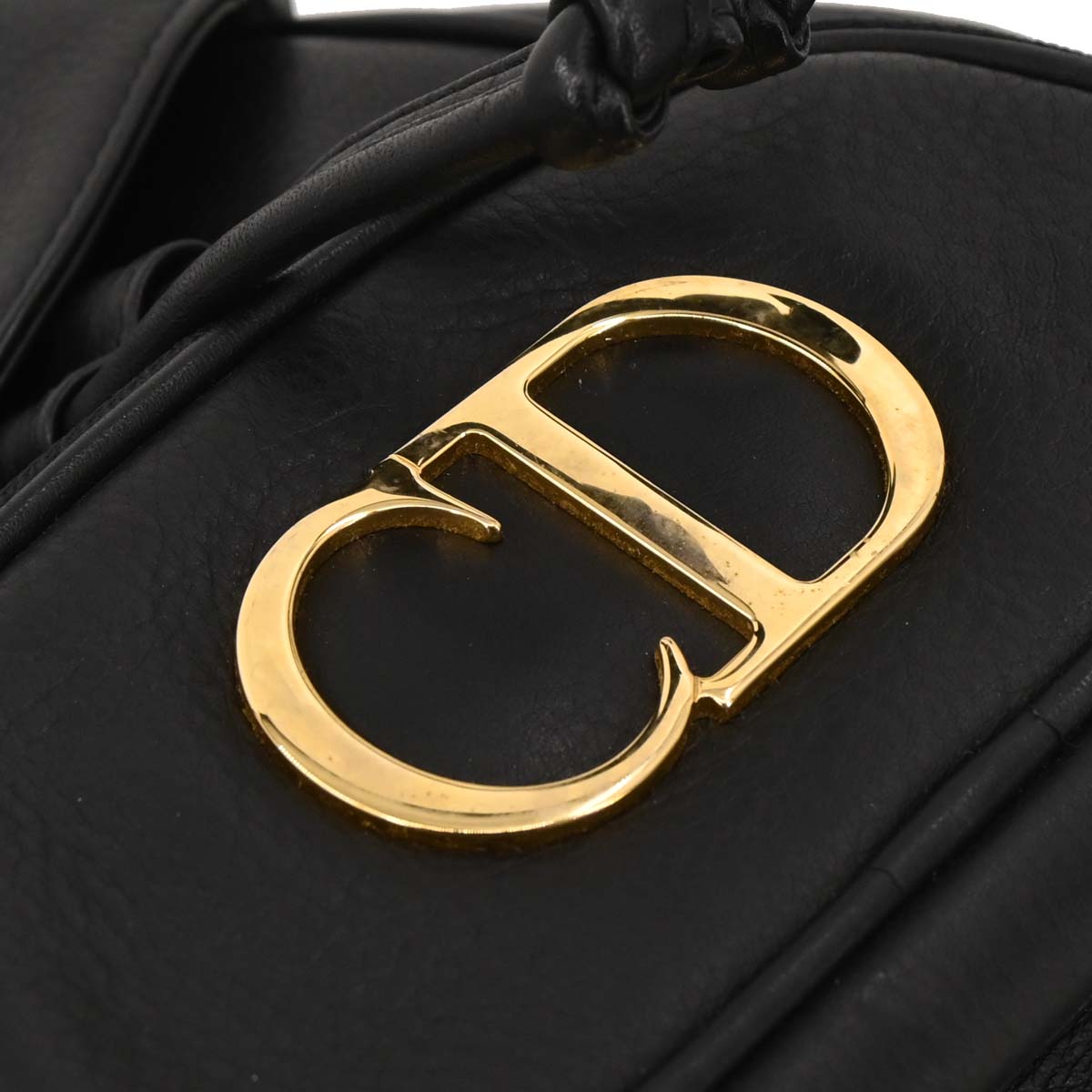 Christian Dior Black Leather Backpack