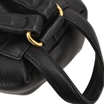 Christian Dior Black Leather Backpack