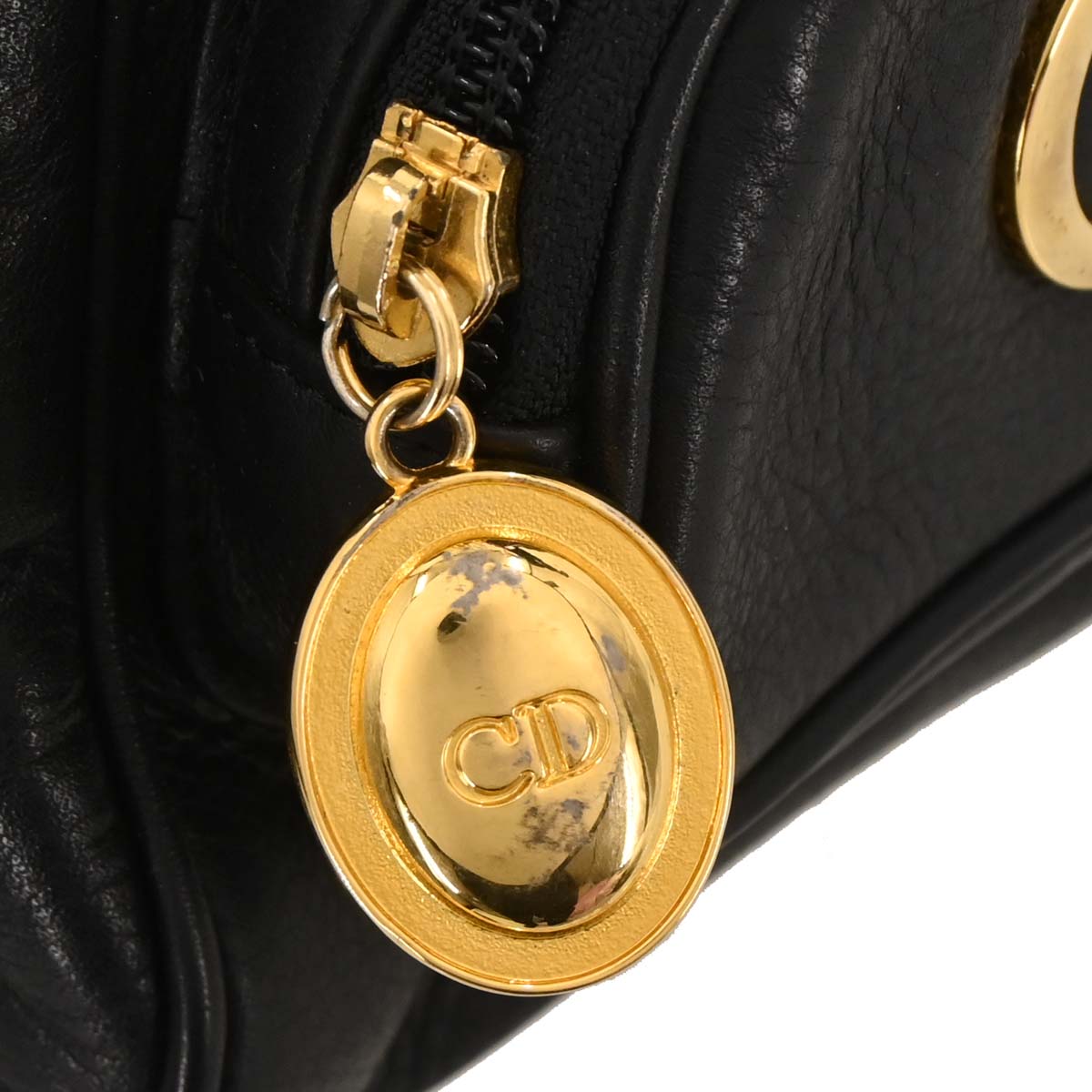 Christian Dior Black Leather Backpack