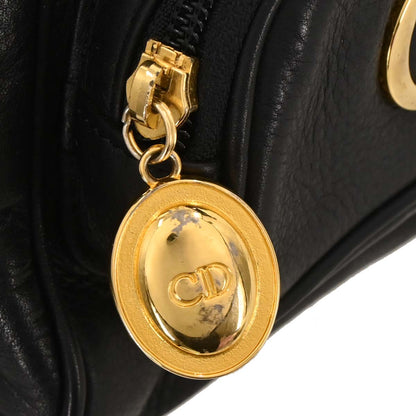Christian Dior Black Leather Backpack