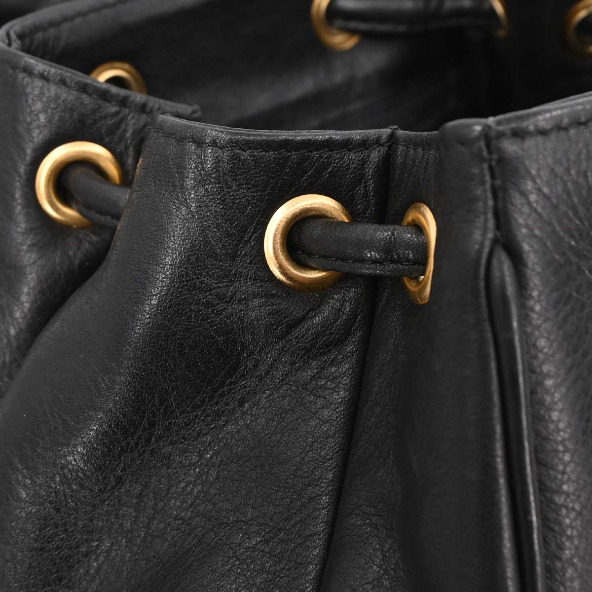 Christian Dior Black Leather Backpack