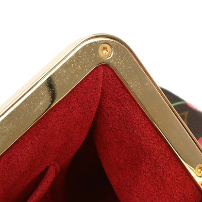 Louis Vuitton * Cherry Lizard Sac Fermoir GM Handbag M95002