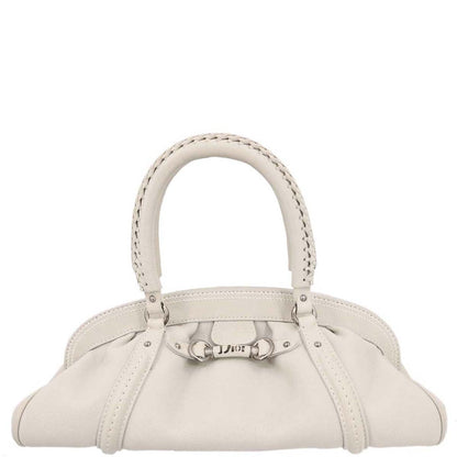 Christian Dior Off-white Leather Handbag