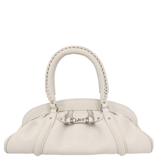 Christian Dior Off-white Leather Handbag