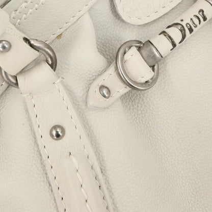 Christian Dior Off-white Leather Handbag