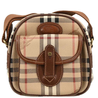 Burberrys Beige House Check Shoulder Bag