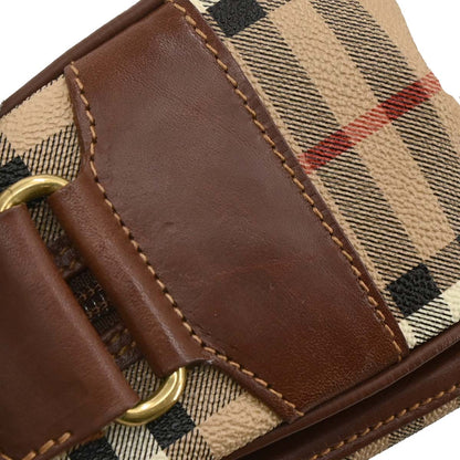 Burberrys Beige House Check Shoulder Bag