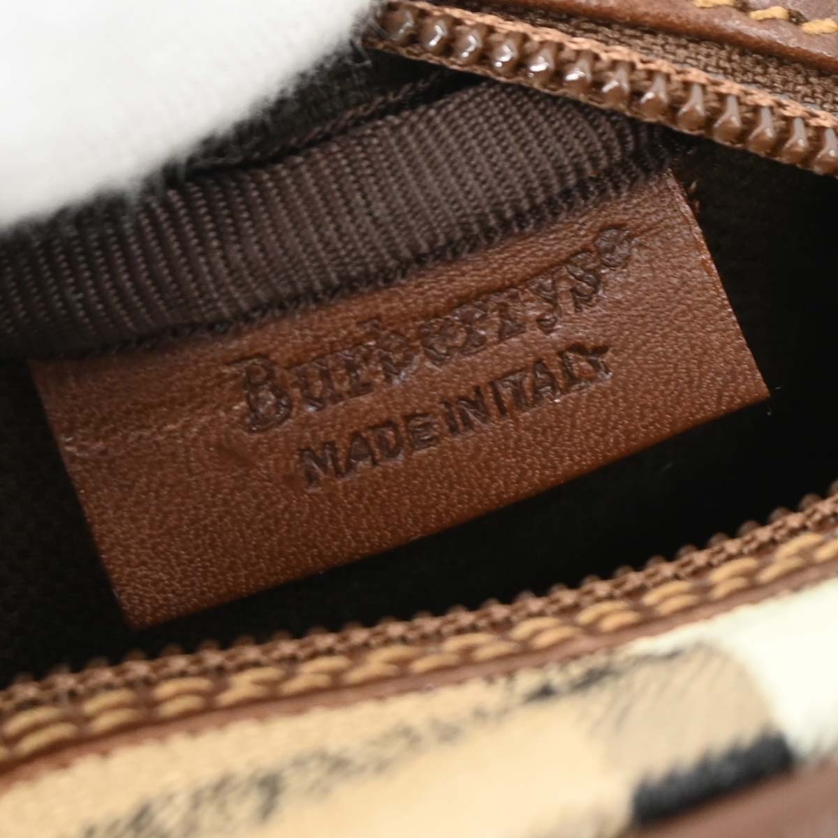 Burberrys Beige House Check Shoulder Bag