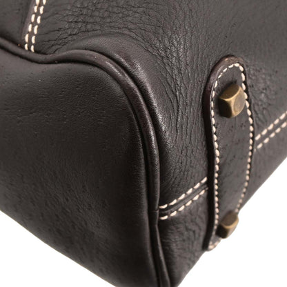 Salvatore Ferragamo Brown Leather Handbag