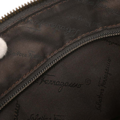 Salvatore Ferragamo Brown Leather Handbag
