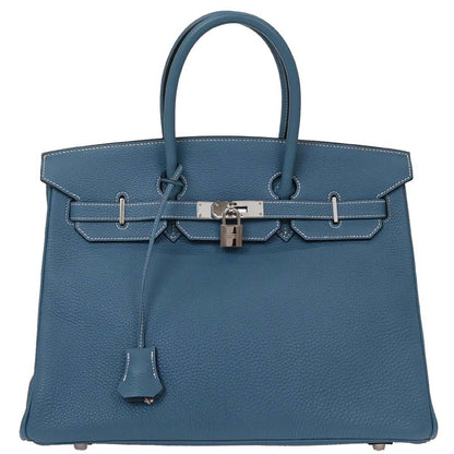 Hermes Blue Jean Togo Birkin 35 Handbag