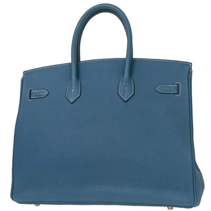 Hermes Blue Jean Togo Birkin 35 Handbag