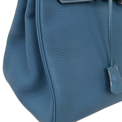 Hermes Blue Jean Togo Birkin 35 Handbag