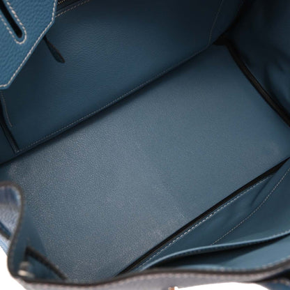 Hermes Blue Jean Togo Birkin 35 Handbag