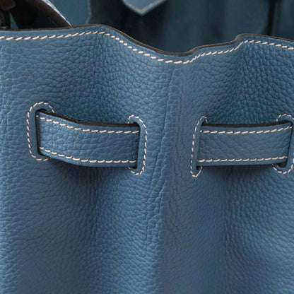 Hermes Blue Jean Togo Birkin 35 Handbag