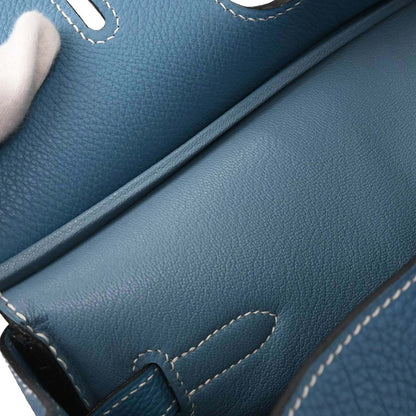 Hermes Blue Jean Togo Birkin 35 Handbag