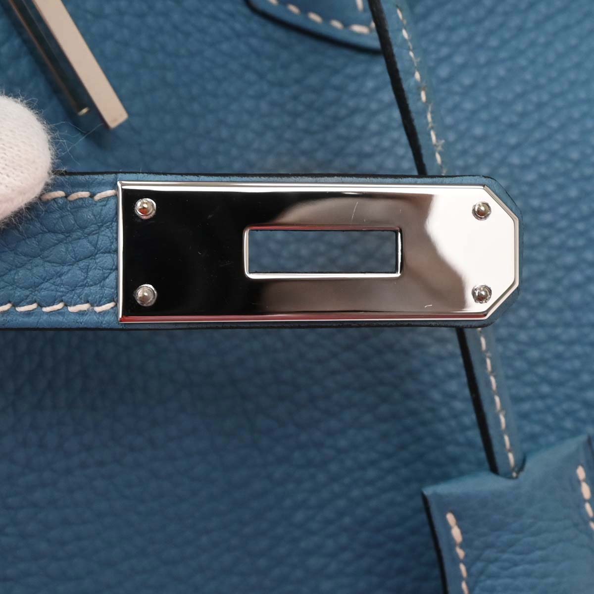 Hermes Blue Jean Togo Birkin 35 Handbag