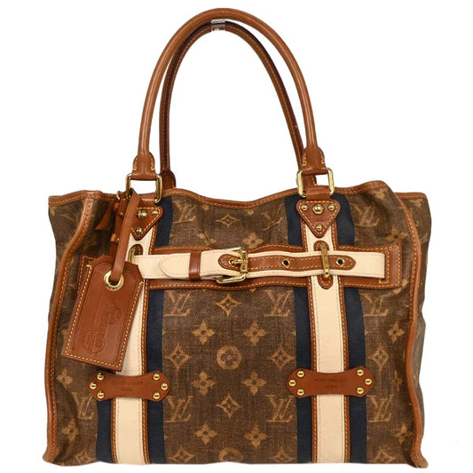 Louis Vuitton Monogram Tisse Sac Rayures GM Tote Handbag M56385