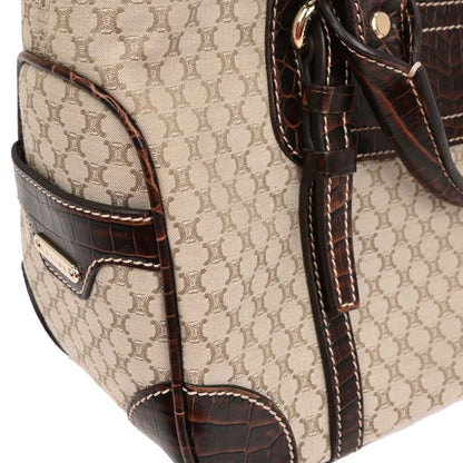 Celine * Beige Canvas Macadam Boogie Tote Handbag