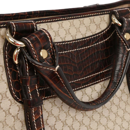 Celine * Beige Canvas Macadam Boogie Tote Handbag