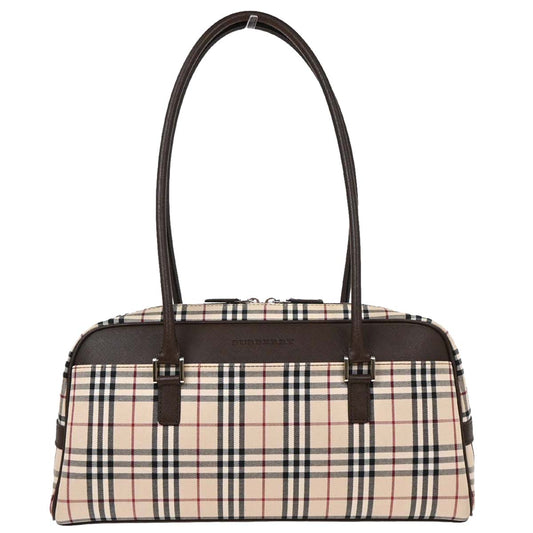 Burberry Beige Brown Burberry Check Handbag