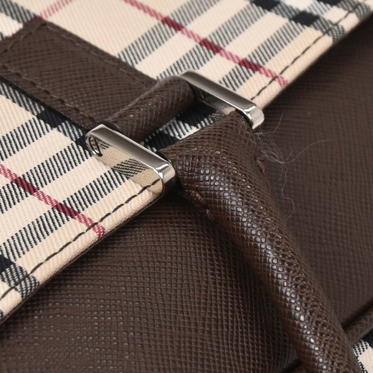 Burberry Beige Brown Burberry Check Handbag