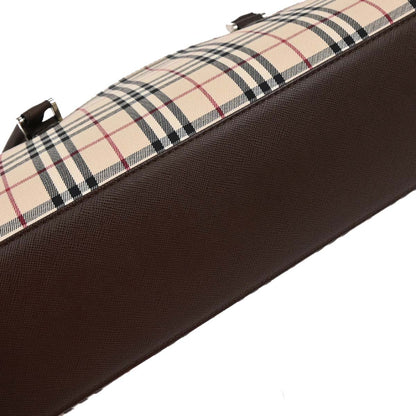 Burberry Beige Brown Burberry Check Handbag