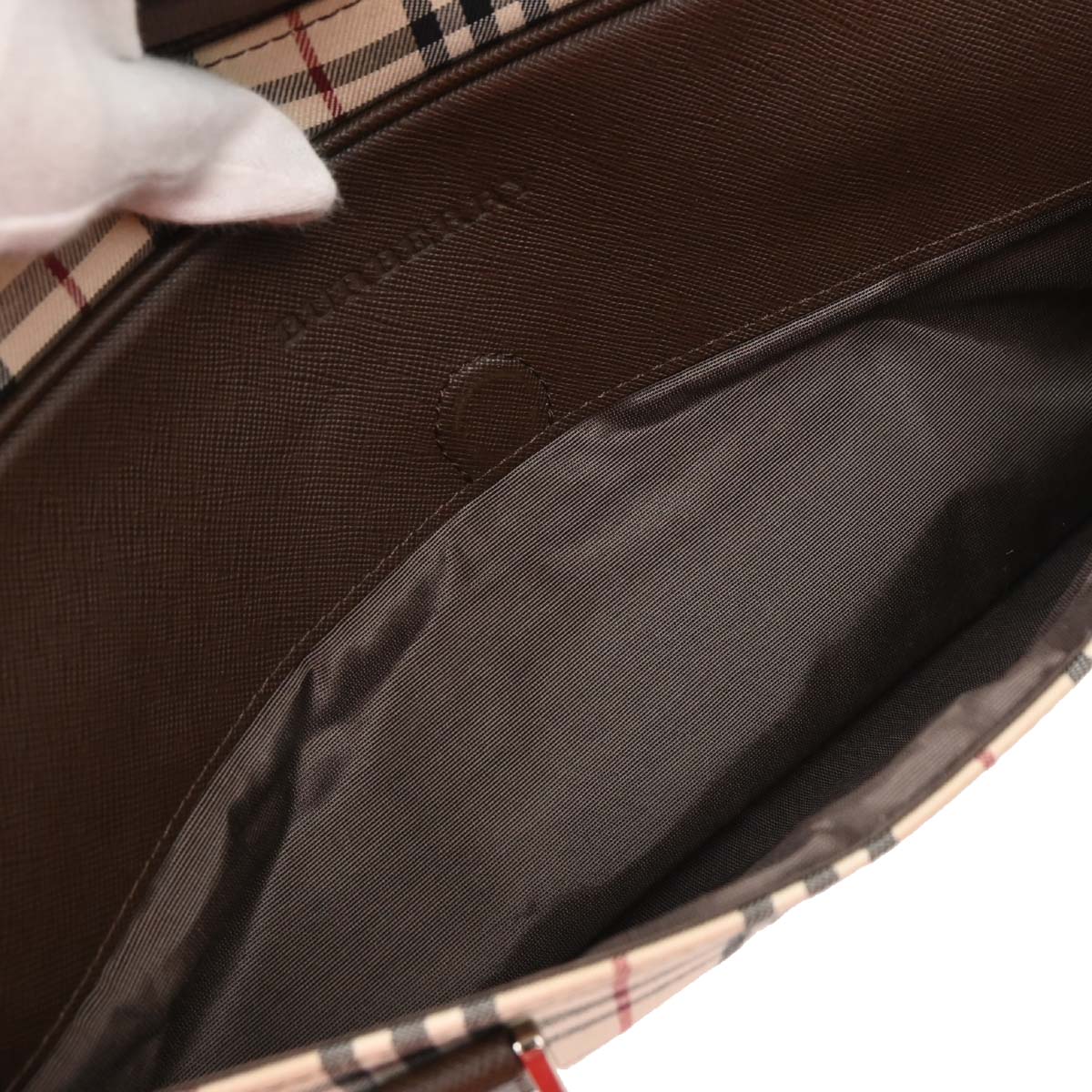 Burberry Beige Brown Burberry Check Handbag