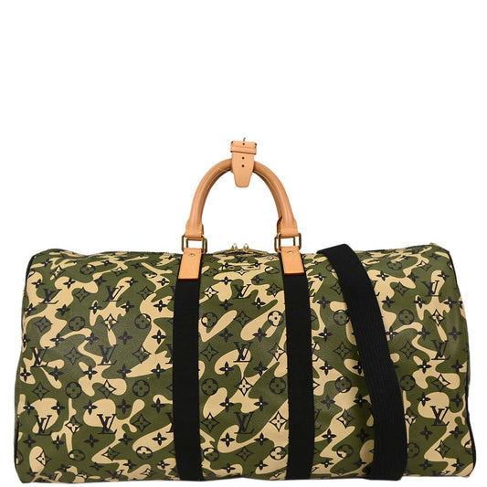 Louis Vuitton Monogramouflage Keepall Bandouliere 55 Duffle M95774