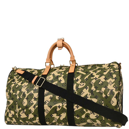 Louis Vuitton Monogramouflage Keepall Bandouliere 55 Duffle M95774